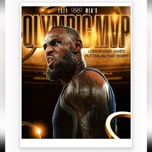 NEW LEBRON KING JAMES 8.5x11 ULTRA PREMIUM GLOSSY SELF CREATED BASKETBALL POSTER